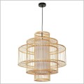 ażurowa lampa wisząca w stylu japandi STELA Light Prestige LP-2026/1P