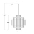 lampa wisząca 60 cm 1xE27 STELA Light Prestige LP-2026/1P