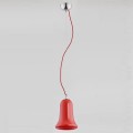 czerwona szklana lampa wisząca BENITA Alfa 9618