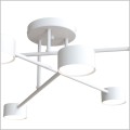 biały plafon metalowy 6 x GX53 HALO 6 WHITE Emibig 1356/6