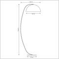 ARCOS metalowa lampa stojąca 150cm Emibig