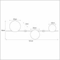 duży kinkiet dekoracyjny 140 cm Kaja TALAR K-3858