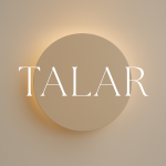 TALAR minimalistyczny kinkiet  beżowy talerz 1 x G9 Kaja
