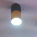 lampa sufitowa z aluminium GU10 Candellux Tuba Czarno Złota