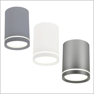 TUBA z białym świecącym paskiem lampa sufitowa 1xGU10 Candellux 