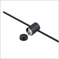 czarny kinkiet ścienny LED 8W MODERN SLIM Light Prestige LP-777/1W L BK