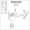 kinkiet LED MODERN SLIM Light Prestige LP-777/1W instrukcja montażu
