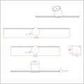 Light Prestige nowoczesne kinkiety LED IP44 MODERNSLIM LP-777-1W
