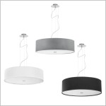 VIVIANE III lampa wisząca abażur 63 cm szklana osłona 3xE27 Nowodvorski