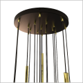 czarno złota lampa wisząca SELTER 17 Premium Gold Emibig 1332/17