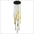 złota lampa wisząca SELTER 17 Premium Gold Emibig 1332/17