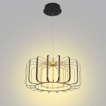 XARA 50 cm czarno złota  ściemnialna lampa wisząca LED Aviano