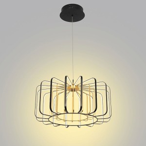 XARA 50 cm czarno złota  ściemnialna lampa wisząca LED Aviano