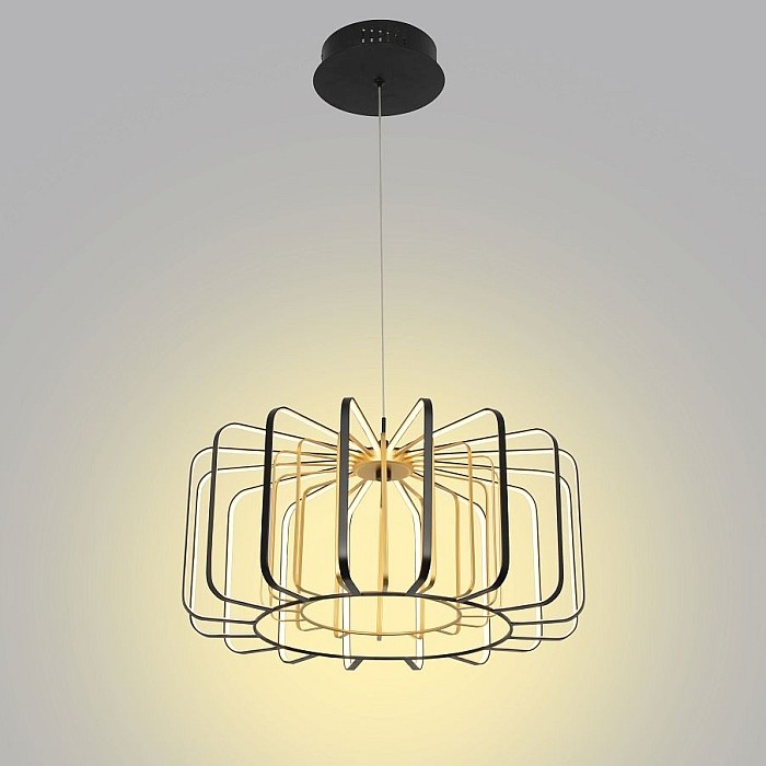 XARA 50 ażurowa złota lampa wisząca LED Aviano 40752