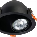 czarne oczko sufitowe regulowane DOT BLACK 8826 Nowodvorski