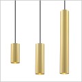 złote tuby lampy wiszące  STALA/Z 010 GOLD Elkim