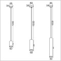 Elkim Lighting lampy wiszące GU10 STALA/Z 01