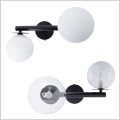 Sigma Lighting czarne kinkiety AVOLA BLACK 2 x G9
