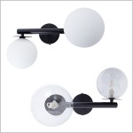 AVOLA BLACK czarny kinkiet 2xG9 Sigma