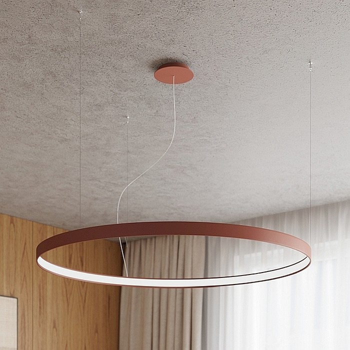 Thoro lighting żyrandol LED RIO OCHRA