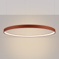 czerwona lampa koło LED 110 cm RIO ochra Thoro  TH.397