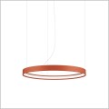 lampa wisząca RIO 55 cm ochra czerwona Thoro TH.395