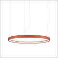 lampa wisząca RIO 79 cm ochra czerwona Thoro TH.396