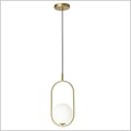 złota lampa wisząca w kolorze mosiądzu Cordel Candellux 31-73457