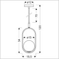 CORDEL Candellux lampa wisząca klosz kula 15 cm