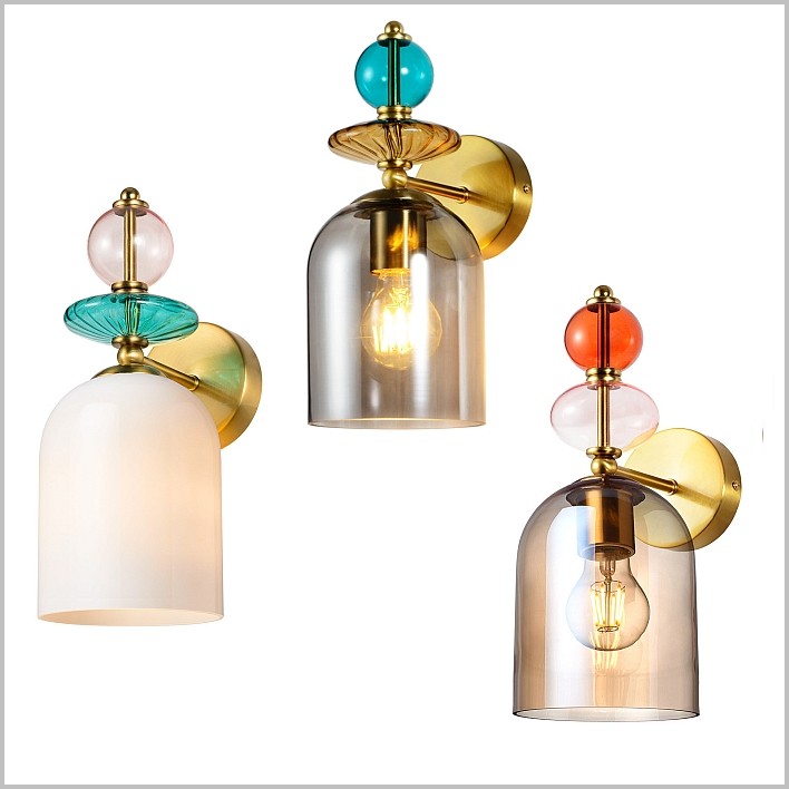 Light Prestige szklane kinkiety TROPEA LP-2004/1W