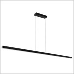 MERIDA czarna lampa liniowa LED wisząca CCT DomenoLED