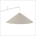 lampa podłogowa beżowy klosz na wysięgniku POISE A SILK GREY Nowodvorski 11686