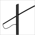 lampa podłogowa czarny klosz 72 cm cm POISE A BLACK Nowodvorski 11768
