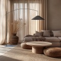 lampa podłogowa szary klosz na wysięgniku POISE A UMBRA GREY Nowodvorski 11767