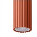 ceglasta lampa wisząca IVAR Thoro ochra czerwona