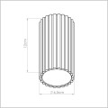 IVAR Thoro lampa sufitowa LED 8W tuba 12 cm