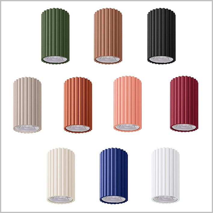 Thoro IVAR plafony tuby LED PUSH DIMM w 10 kolorach