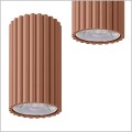 ściemniana tuba sufitowa brązowa Thoro IVAR mocca TH.595
