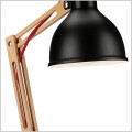 loftowa lampka biurkowa z czarnym kloszem MARCELLO Lamkur LN-1.96 CZARNY