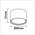 KENDAL Light Prestige  lampki sufitowe LED średnica 9 cmLP-6331-1C