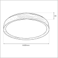 plafon LED 48 cm ORINOKO Milagro ML1840