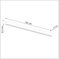 czarny plafon LED 120 cm SOREN Thoro