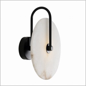 RETRO dekoracyjny kinkiet LED  z alabastrowym kloszem MAXlight