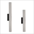 szklane kinkiety z czarną podstawą do łazienki LINEA Light Prestige LP-0510/1W BK