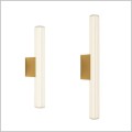 złoto szklane kinkiety LED do łazienki LINEA Light Prestige LP-0510/1W GD
