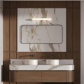 biały kinkiet IP44 nad lustro LINEA Light Prestige LP-0510/1W-45 WH