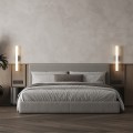 podłużne kinkiety CCT do sypialni LINEA Light Prestige LP-0510/1W-45 BK
