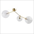 złota lampa 3 szklane kule FAIRY GOLD TKlighting 10069