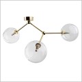 złota lampa 3 szklane kule FAIRY GOLD TKlighting 10069