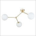 złota lampa 3 szklane kule FAIRY GOLD TKlighting  6471